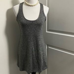 VERONICA M | sparkly silver gray tank cocktail dress | size S